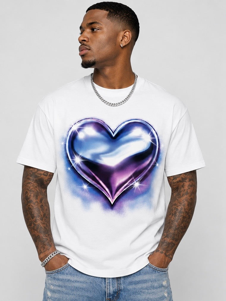 24k Crystal Heart Tee