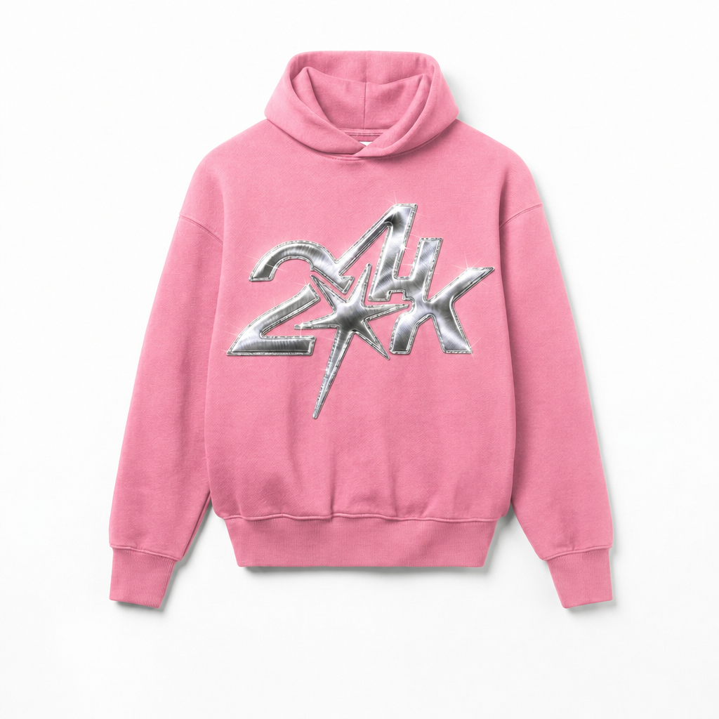 24k pink hoodie
