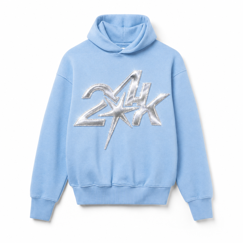 24K BABY BLUE HOODIE