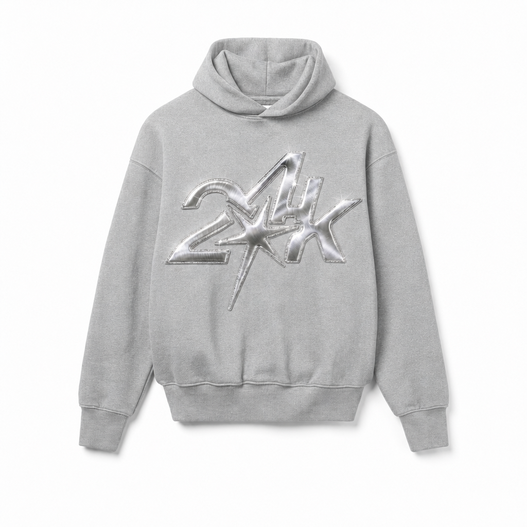 24K GREY HOODIE