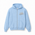 24K ZIP UP BABY BLUE HOODIE