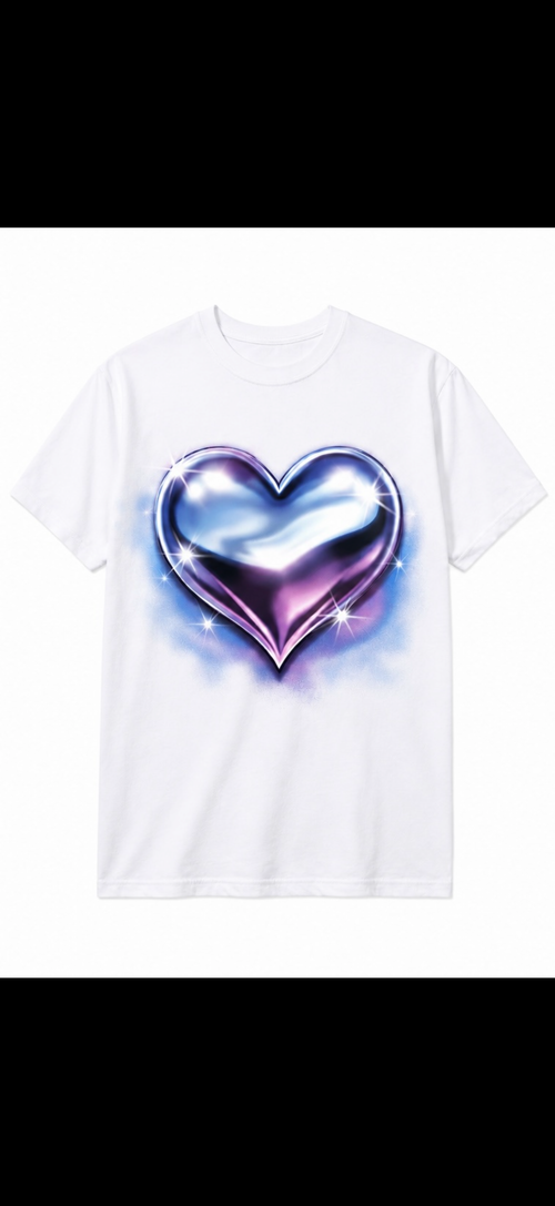 24k Crystal Heart Tee
